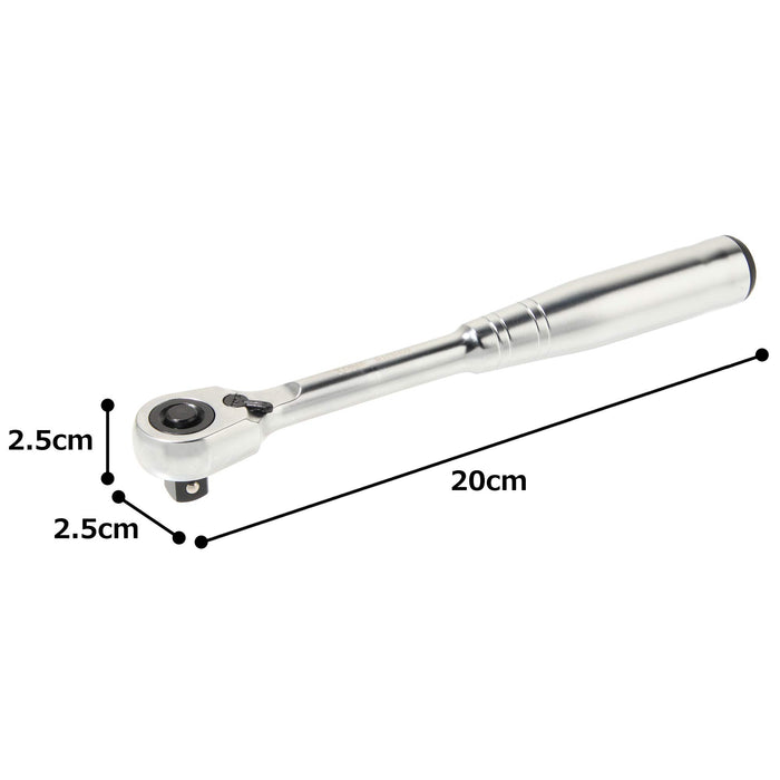 TONE ratchet handle hollow hold type insertion angle 9.5mm (3/8") RH3HW NEW_7