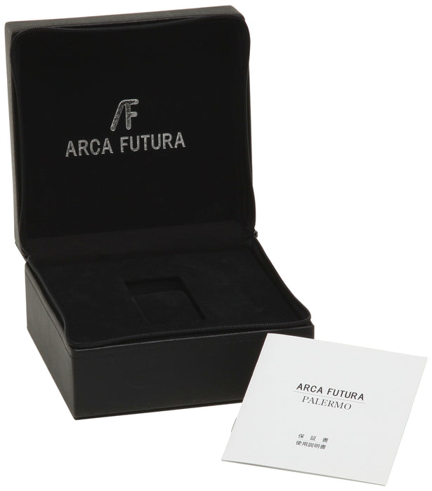 ARCA FUTURA Watch 700BKBK Men's Black Leather Band Chronograph Day/Date NEW_5