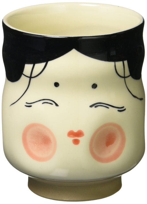Kakuni Mino ware Sushi Tea Cup Okame 350ml Pottery W20260 Made in Japan NEW_1