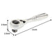 TONE SHORT RATCHET HANDLE RH3HS Insertion angle 9.5mm (3/8") L11cm Silver/Black_7