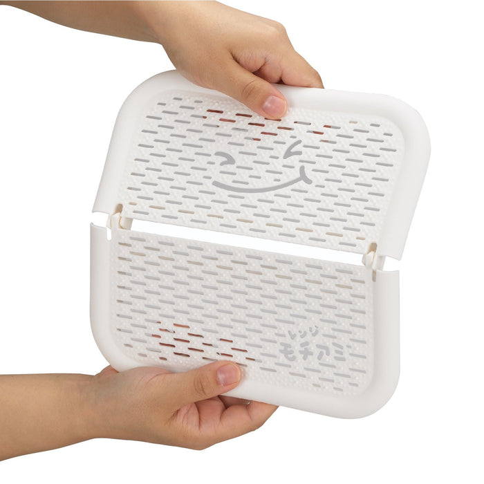 Akebono Folding Microwave Mochi Rice Cake Grill RE-1504 Compact Size Square NEW_3