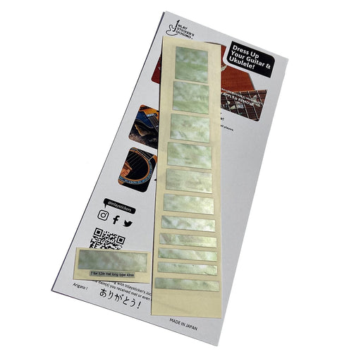Jockomo Guitar Inlay Sticker Fretboard Markers Block Aged Pearl ‎F-005BL-AW NEW_1