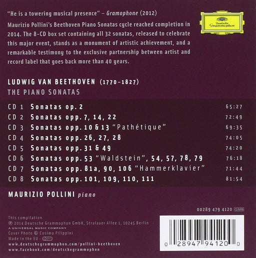 [SHM-CD] Beethoven Sonatas Complete BOX 8-disc Maurizio Pollini UCCG-1681 NEW_2