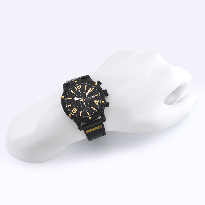 Angel Clover Watch Exventure Black Dial Stainless Steel Band EVC46BBK-BK NEW_4