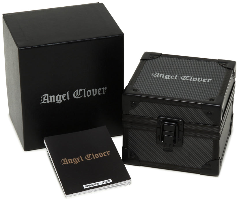 Angel Clover Watch Exventure Black Dial Stainless Steel Band EVC46BBK-BK NEW_6