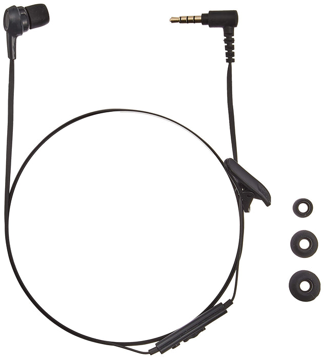 Elecom Mono Headphone With Microphone Canal C3520 Black EHP-MC3520BK 3.5mm Jack_2