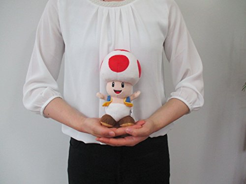 Sanei Boeki Super Mario All Star Collection Toad S size Plush Doll 20cm AC04 NEW_5