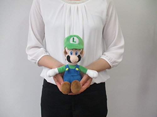 Sanei Boeki Super Mario All Star Collection Luigi S Plush Doll 26cm AC02 NEW_4