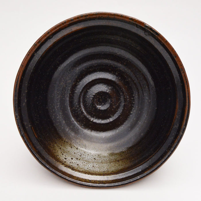 Mino ware Japan Ramen Noodle Donburi Bowl oil drop crystals 19.5xH7.3cm 132-1307_3