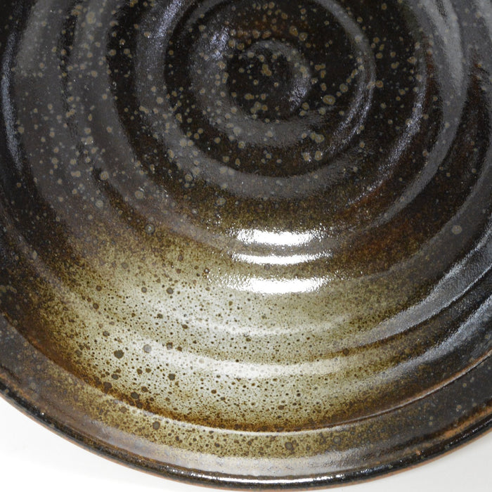 Mino ware Japan Ramen Noodle Donburi Bowl oil drop crystals 19.5xH7.3cm 132-1307_4
