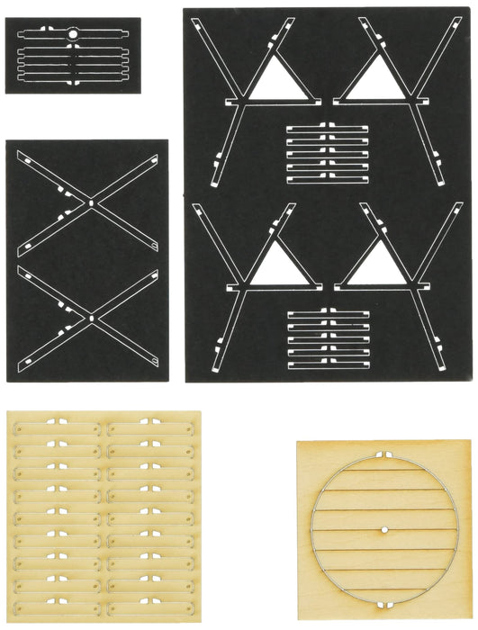 Cobaanii mokei 1/24 Sweet style series Iron garden table and chairs Kit SS-031_2