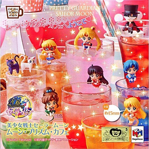Ochatomo Series Sailor Moon Moon Prism Cafe Set of 8 pcs MegaHouse Mascot NEW_1