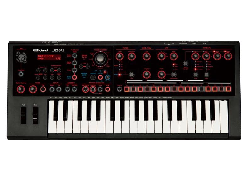 Roland Synthesizer 37-key mini keyboard JD-Xi Black BK Analog & Digital Sound_7