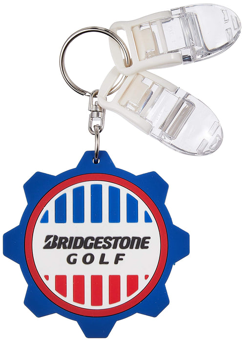 BRIDGESTONE Golf Putter Cover Headcover Holder Clip GAG504 Blue 6.5x6.5x0.8cm_1