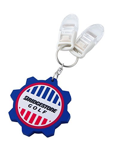 BRIDGESTONE Golf Putter Cover Headcover Holder Clip GAG504 Blue 6.5x6.5x0.8cm_3