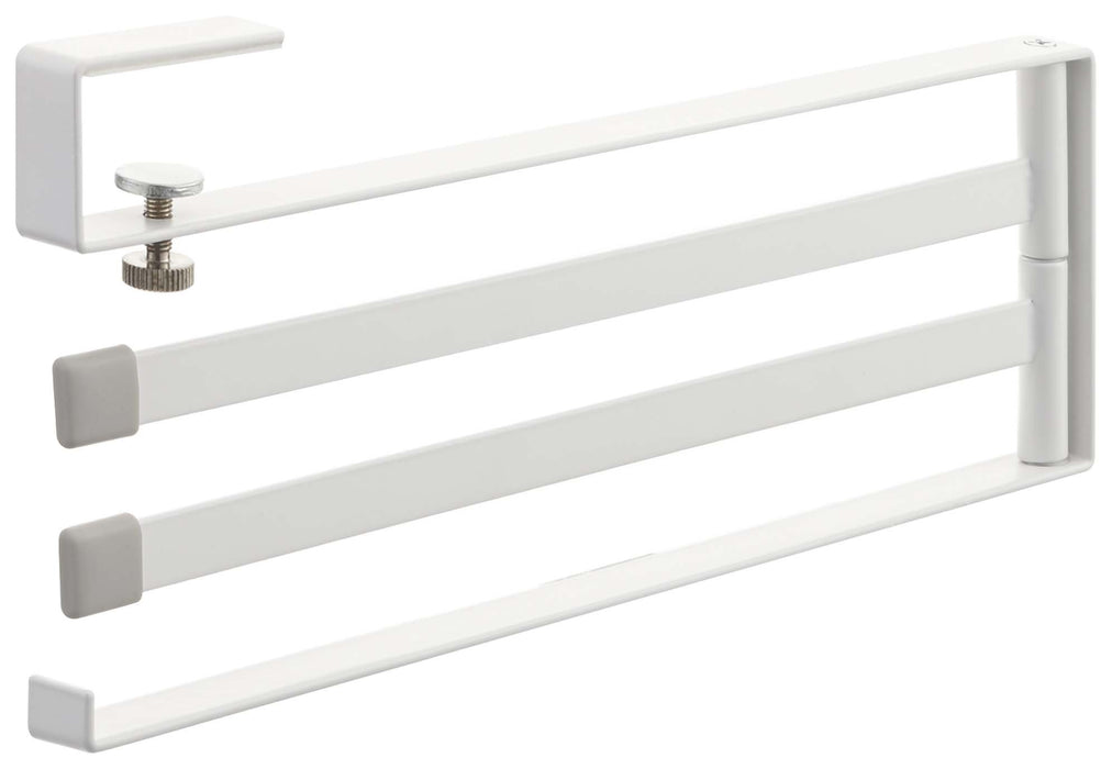 YAMAZAKI Towel Hanger for Under the cupboard White 2442 W1.5xD26xH11.5cm NEW_1