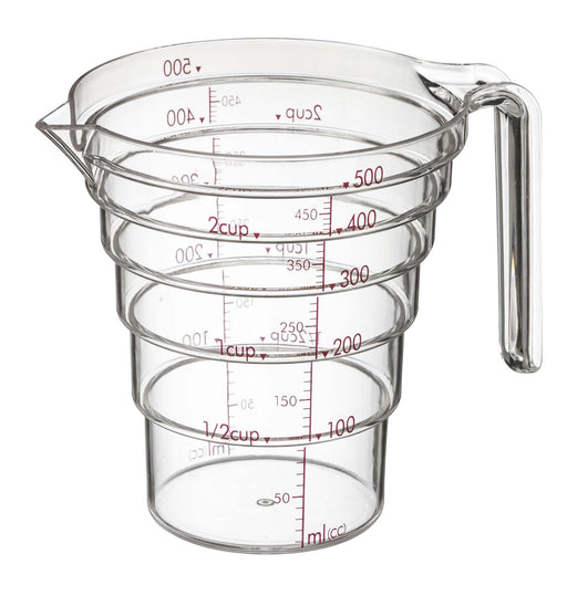 Yamazaki Tiered measuring cup 500ml clear 2698 Plastic W14.5xD11xH12cm AS Resin_1