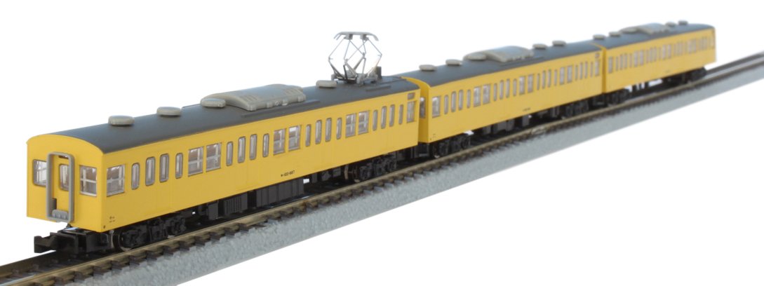 Rokuhan Z gauge T022-4 JNR 103 series Canary Sobu line type 3-car additional set_1