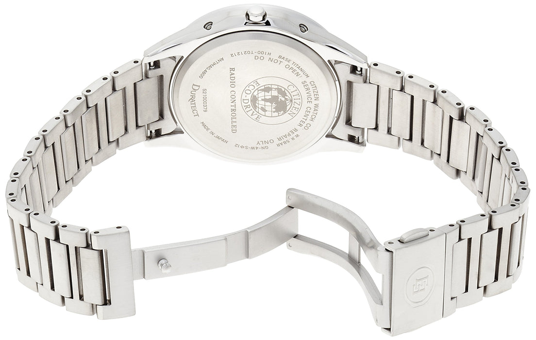 Citizen Exceed AT6030-51E Eco-Drive Analog Solar Watch Men Titanium Silver Black_2