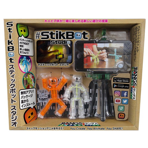 RANGS Japan #StikBot Studio with Smartphone Tripod H8xW5cm Robot ‎TST615 NEW_1