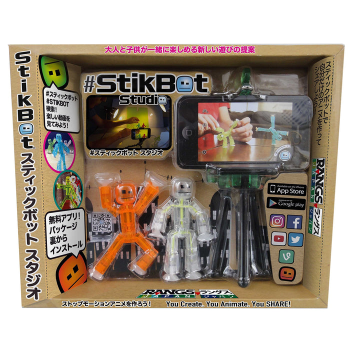 RANGS Japan #StikBot Studio with Smartphone Tripod H8xW5cm Robot ‎TST615 NEW_1