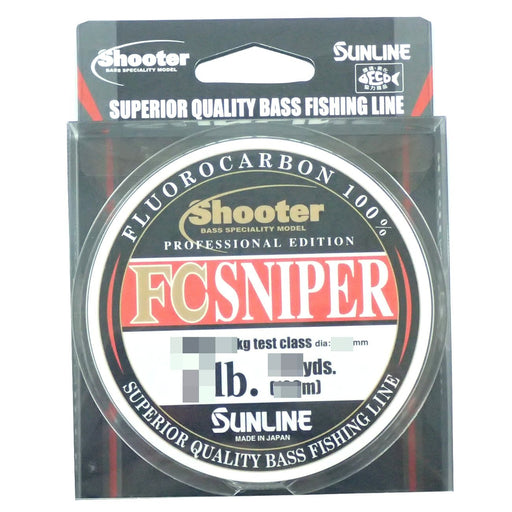Sunline fluorocarbon line shooter sniper 100m 4.5lb Natural Clear Fishing Line_2