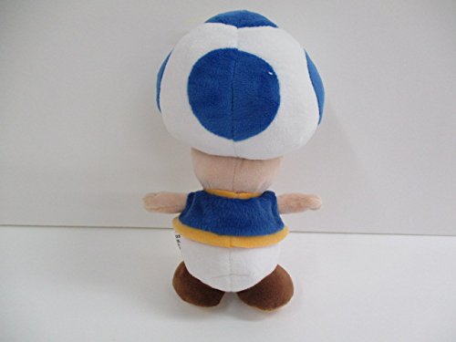 Sanei Boeki Super Mario All Star Collection AC31 Blue Toad S size Plush Doll NEW_4