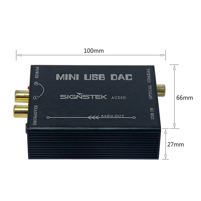 Signstek Audio USB-DAC headphone amplifier/compact with USB cable Compact Size_5