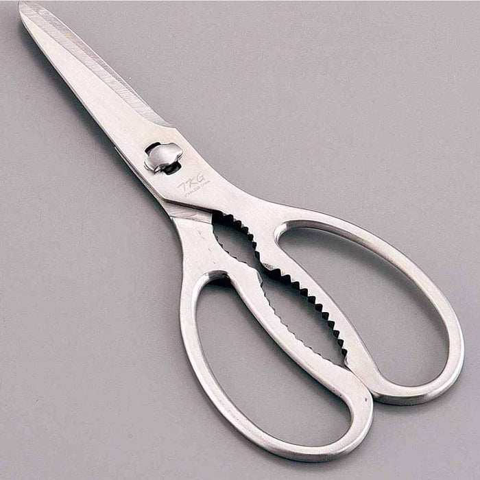 TKG Kitchen Scissors Rust-resistant Stainless Steel 190mm Professional BHS3001_2