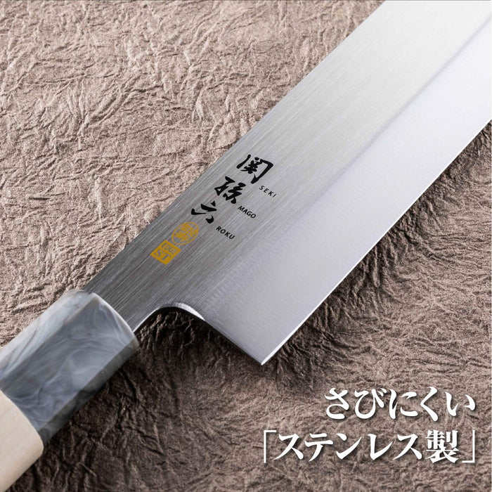KAI SEKI MAGOROKU GINJU AK5070 Nakiri Thin blade Knife 165mm 6.5" Stainless NEW_3