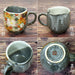 Waza no Kura Kutani Ware Japanese Mug Golden Flower Made in Japan in Paper Box_4