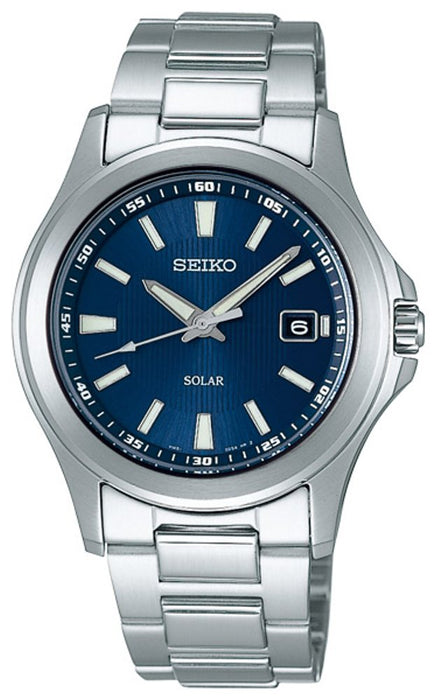 Seiko Selection SBPN071 Watch Men's Solar Stainless Steel Silver Blue Dial NEW_1