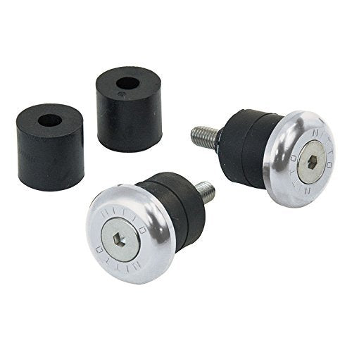 Nitto Bar End Plug EC-02 Silver Made in Japan ‎YHB02801 22.2mm Aluminum Alloy_3