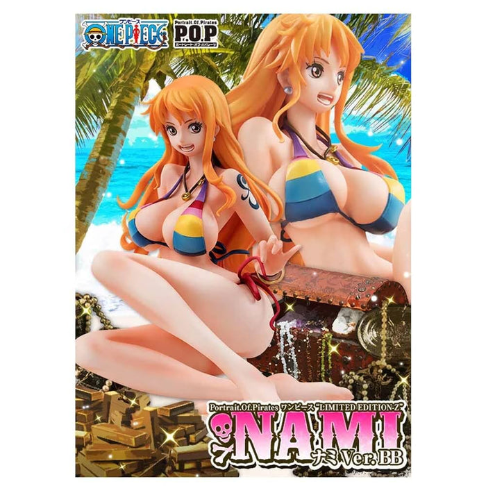 MegaHouse OnePiece Portrait.Of.Pirates Nami Figure Limited Z Statue Bikini Ver._4