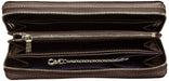 Takeokikuchi Long wallet Fan accessory Chocolate Round Zip Leather 713611 NEW_4