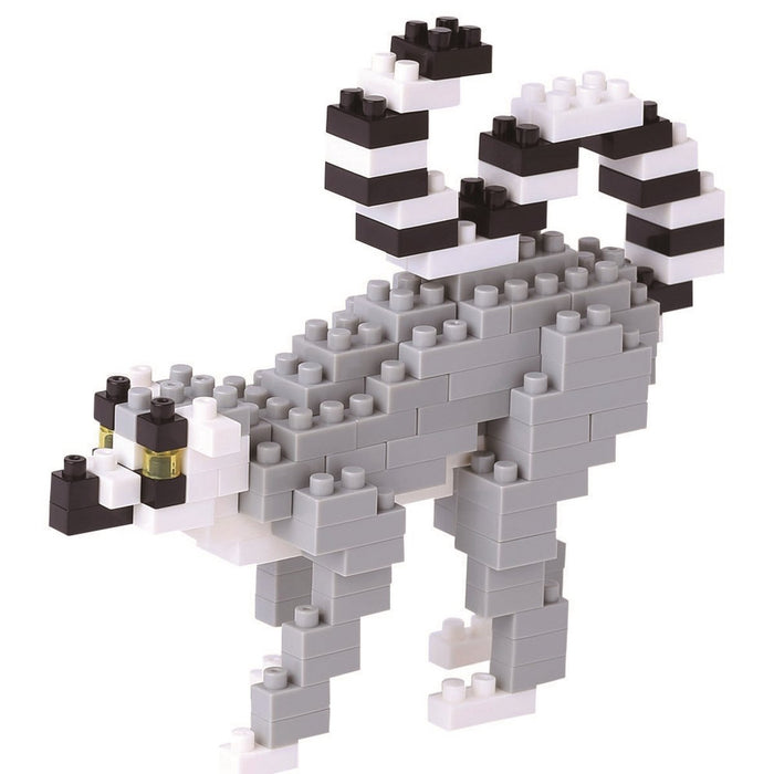 Kawada Nanoblock ring-tailed lemur NBC_166 Difficulty Level 2/5 130-pieces NEW_1