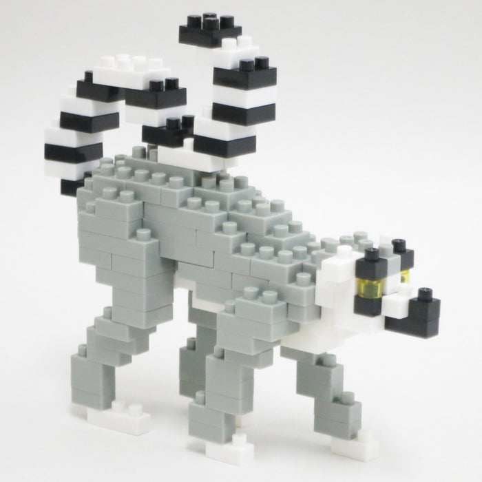 Kawada Nanoblock ring-tailed lemur NBC_166 Difficulty Level 2/5 130-pieces NEW_3