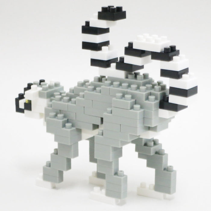 Kawada Nanoblock ring-tailed lemur NBC_166 Difficulty Level 2/5 130-pieces NEW_5