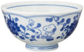 Kaneshotouki Indigo Arabesque bowl Snoopy Peanuts in Special Box 630131 NEW_2