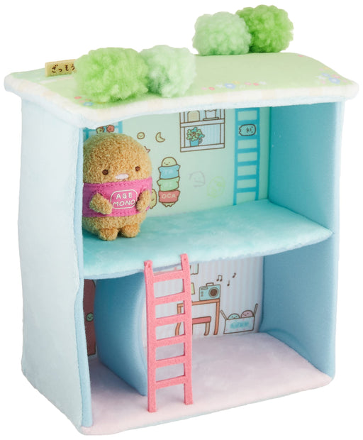 San-X Sumikko Gurashi 2 Story House w/Garden Terrace, Tonkatsu Doll MR32001 NEW_1