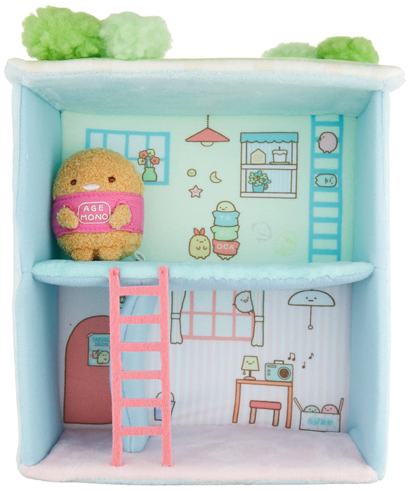 San-X Sumikko Gurashi 2 Story House w/Garden Terrace, Tonkatsu Doll MR32001 NEW_3