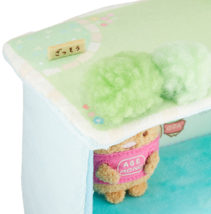 San-X Sumikko Gurashi 2 Story House w/Garden Terrace, Tonkatsu Doll MR32001 NEW_4