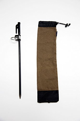 snow peak dog anchor PT-032 Iron, Stainless Steel 50x8x3cm Black Cotton Case NEW_2