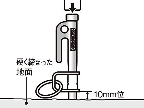 snow peak dog anchor PT-032 Iron, Stainless Steel 50x8x3cm Black Cotton Case NEW_5