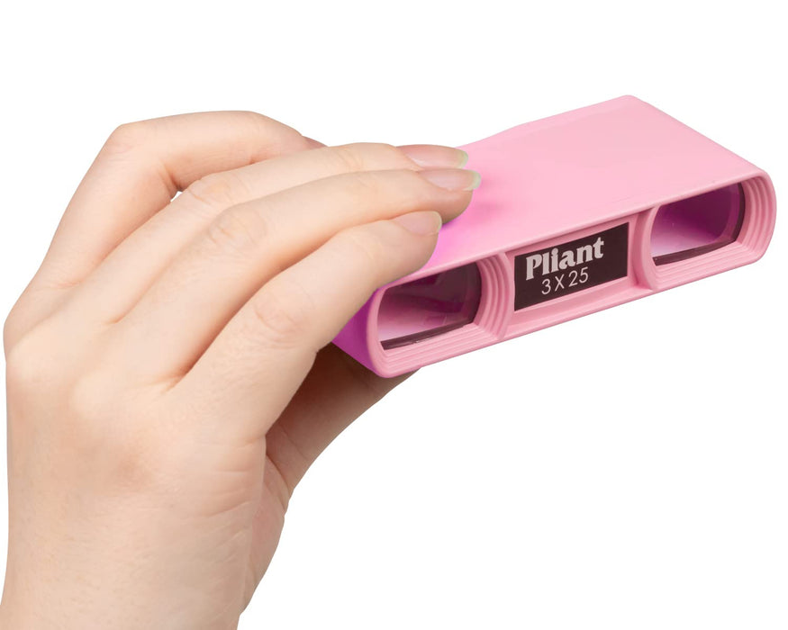 Kenko opera glasses 3x Pliant 3X25 pink PL325PK 55g Light Weight 24mm Thin NEW_2