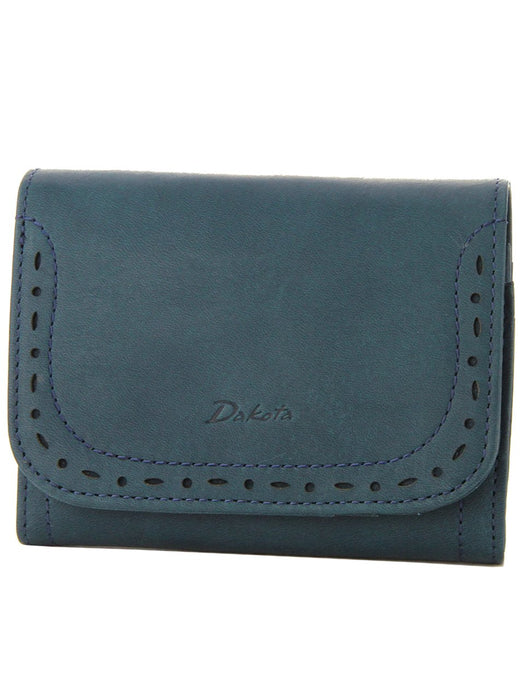 Dakota Bi-fold wallet Apego 35270 4.Navy Leather W12.5xH10cm Snap Clozure NEW_1