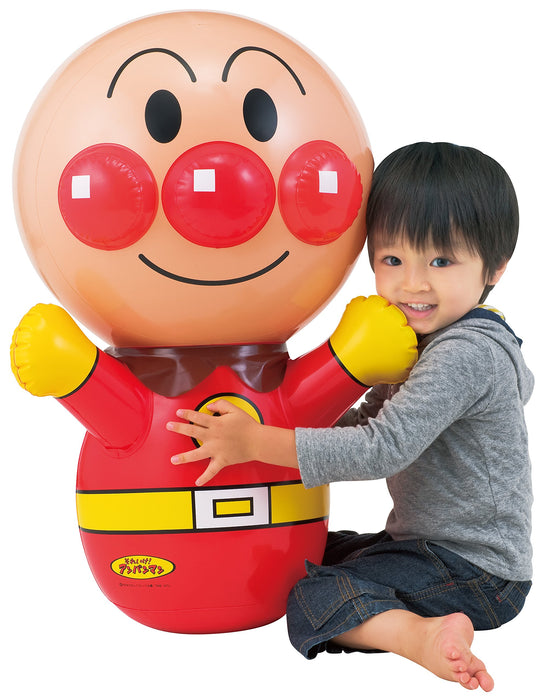 AGATSUMA Anpanman Fluffy big size KO punch Kids Vinyl Doll W430xH700xD385mm NEW_1