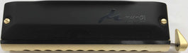 Tombo No.2248 mu-01 Short Cross Chromatic Harmonica with Black Soft Case NEW_7