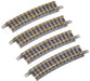 TOMIX N gauge curved rail C280-15 F set of 4 pieces 1854 Model Railroad Supplies_1