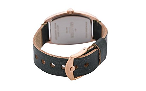 GRANDEUR PLUS Watch GRP006P1 Men's Green Leather Band Stainless Steel Case NEW_4